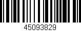 Código de barras (EAN, GTIN, SKU, ISBN): '45093829'