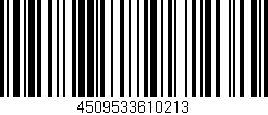 Código de barras (EAN, GTIN, SKU, ISBN): '4509533610213'