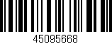 Código de barras (EAN, GTIN, SKU, ISBN): '45095668'