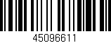 Código de barras (EAN, GTIN, SKU, ISBN): '45096611'