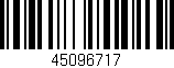 Código de barras (EAN, GTIN, SKU, ISBN): '45096717'
