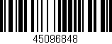 Código de barras (EAN, GTIN, SKU, ISBN): '45096848'