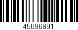 Código de barras (EAN, GTIN, SKU, ISBN): '45096891'