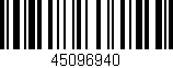 Código de barras (EAN, GTIN, SKU, ISBN): '45096940'