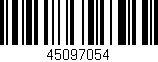 Código de barras (EAN, GTIN, SKU, ISBN): '45097054'