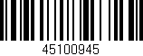 Código de barras (EAN, GTIN, SKU, ISBN): '45100945'