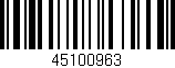 Código de barras (EAN, GTIN, SKU, ISBN): '45100963'
