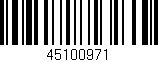 Código de barras (EAN, GTIN, SKU, ISBN): '45100971'