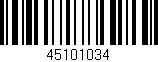 Código de barras (EAN, GTIN, SKU, ISBN): '45101034'
