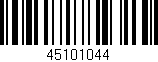 Código de barras (EAN, GTIN, SKU, ISBN): '45101044'