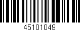 Código de barras (EAN, GTIN, SKU, ISBN): '45101049'