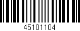 Código de barras (EAN, GTIN, SKU, ISBN): '45101104'