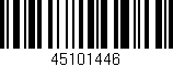 Código de barras (EAN, GTIN, SKU, ISBN): '45101446'