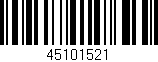 Código de barras (EAN, GTIN, SKU, ISBN): '45101521'