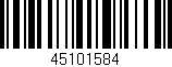 Código de barras (EAN, GTIN, SKU, ISBN): '45101584'
