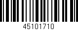 Código de barras (EAN, GTIN, SKU, ISBN): '45101710'