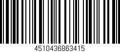 Código de barras (EAN, GTIN, SKU, ISBN): '4510436863415'