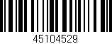 Código de barras (EAN, GTIN, SKU, ISBN): '45104529'