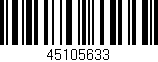Código de barras (EAN, GTIN, SKU, ISBN): '45105633'