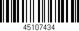 Código de barras (EAN, GTIN, SKU, ISBN): '45107434'