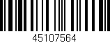 Código de barras (EAN, GTIN, SKU, ISBN): '45107564'