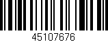 Código de barras (EAN, GTIN, SKU, ISBN): '45107676'