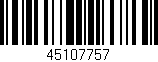 Código de barras (EAN, GTIN, SKU, ISBN): '45107757'