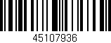 Código de barras (EAN, GTIN, SKU, ISBN): '45107936'