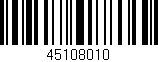 Código de barras (EAN, GTIN, SKU, ISBN): '45108010'
