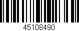 Código de barras (EAN, GTIN, SKU, ISBN): '45108490'