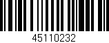 Código de barras (EAN, GTIN, SKU, ISBN): '45110232'