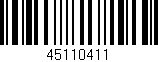 Código de barras (EAN, GTIN, SKU, ISBN): '45110411'