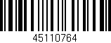 Código de barras (EAN, GTIN, SKU, ISBN): '45110764'