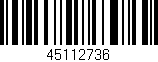 Código de barras (EAN, GTIN, SKU, ISBN): '45112736'