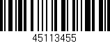 Código de barras (EAN, GTIN, SKU, ISBN): '45113455'