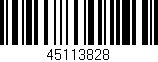 Código de barras (EAN, GTIN, SKU, ISBN): '45113828'
