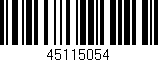 Código de barras (EAN, GTIN, SKU, ISBN): '45115054'