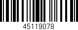 Código de barras (EAN, GTIN, SKU, ISBN): '45119078'