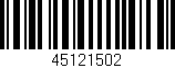 Código de barras (EAN, GTIN, SKU, ISBN): '45121502'