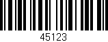 Código de barras (EAN, GTIN, SKU, ISBN): '45123'