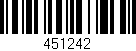Código de barras (EAN, GTIN, SKU, ISBN): '451242'