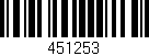 Código de barras (EAN, GTIN, SKU, ISBN): '451253'