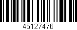 Código de barras (EAN, GTIN, SKU, ISBN): '45127476'