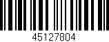 Código de barras (EAN, GTIN, SKU, ISBN): '45127804'