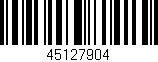 Código de barras (EAN, GTIN, SKU, ISBN): '45127904'