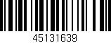 Código de barras (EAN, GTIN, SKU, ISBN): '45131639'
