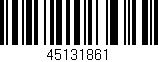 Código de barras (EAN, GTIN, SKU, ISBN): '45131861'