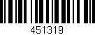 Código de barras (EAN, GTIN, SKU, ISBN): '451319'