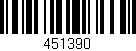 Código de barras (EAN, GTIN, SKU, ISBN): '451390'