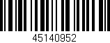 Código de barras (EAN, GTIN, SKU, ISBN): '45140952'